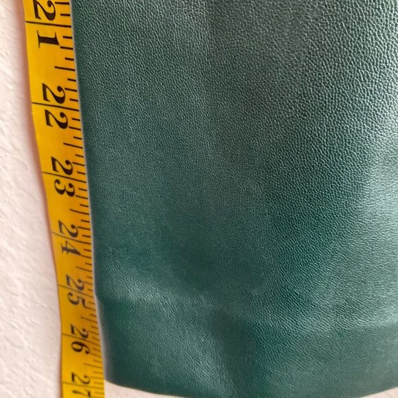 Ann Taylor Sz Medium Pants Emerald Green Faux Leather Pull-On - Picture 4 of 15